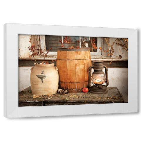 The Nail Keg White Modern Wood Framed Art Print by Hoover, Irvin