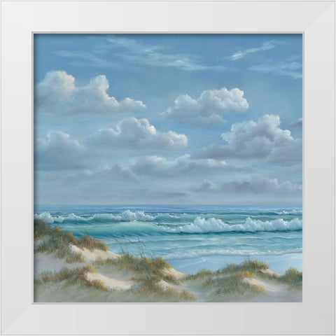 Shoreline I White Modern Wood Framed Art Print by Janisse, Georgia