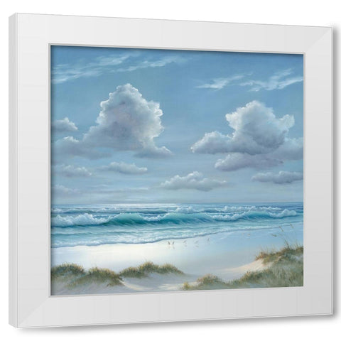 Shoreline II White Modern Wood Framed Art Print by Janisse, Georgia
