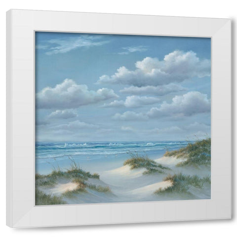 Shoreline III White Modern Wood Framed Art Print by Janisse, Georgia
