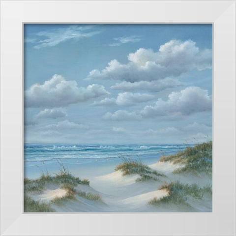 Shoreline III White Modern Wood Framed Art Print by Janisse, Georgia