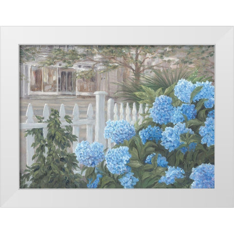 Hydrangeas White Modern Wood Framed Art Print by Janisse, Georgia