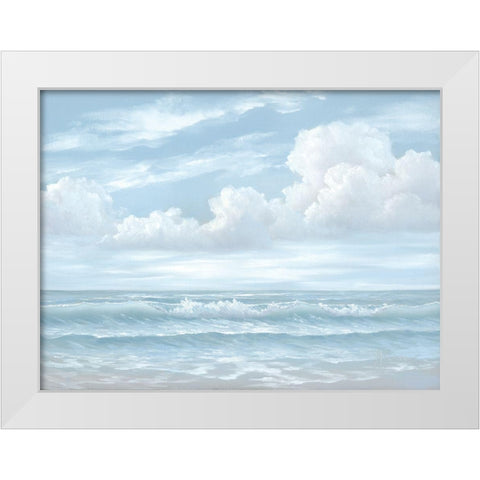 Light Seascape White Modern Wood Framed Art Print by Janisse, Georgia