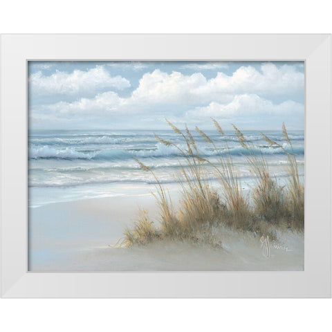 Sea Oats White Modern Wood Framed Art Print by Janisse, Georgia