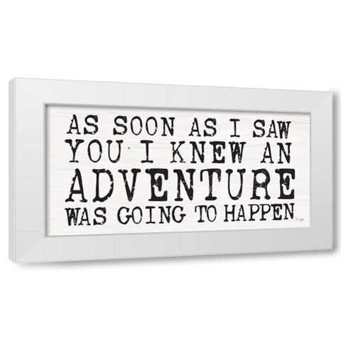 Adventure White Modern Wood Framed Art Print by Jaxn Blvd.