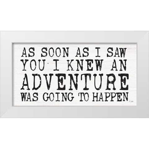 Adventure White Modern Wood Framed Art Print by Jaxn Blvd.