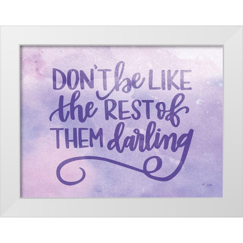 The Rest of Them White Modern Wood Framed Art Print by Jaxn Blvd.