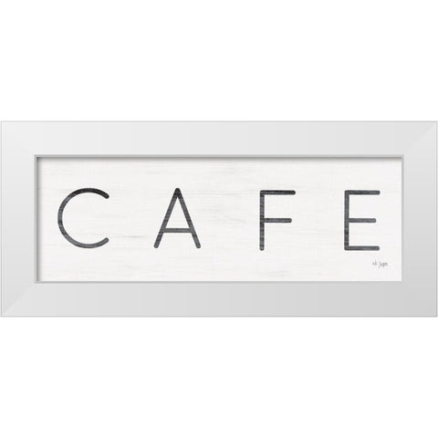 CafÃ© White Modern Wood Framed Art Print by Jaxn Blvd.