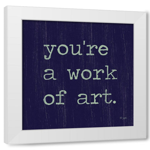 Work of Art White Modern Wood Framed Art Print by Jaxn Blvd.