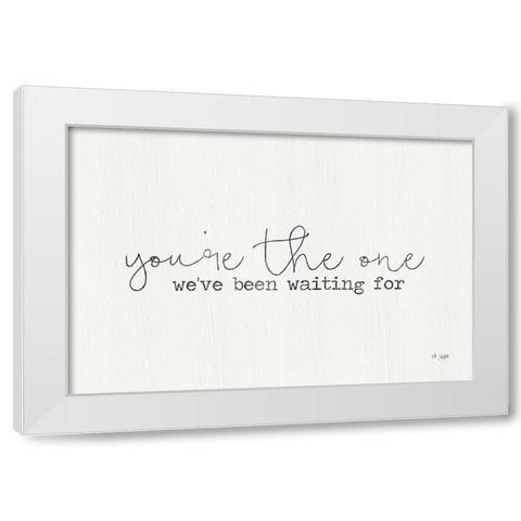 Youre the One White Modern Wood Framed Art Print by Jaxn Blvd.
