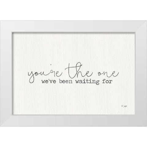 Youre the One White Modern Wood Framed Art Print by Jaxn Blvd.