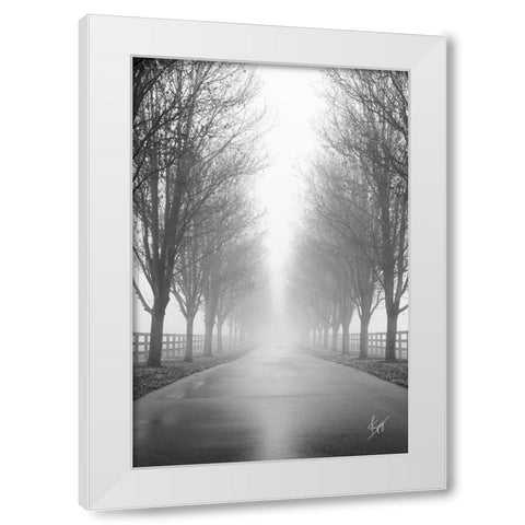 Curious Road White Modern Wood Framed Art Print by Spivey, Justin