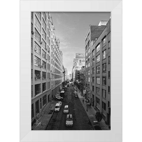Dueling Cabs White Modern Wood Framed Art Print by Spivey, Justin