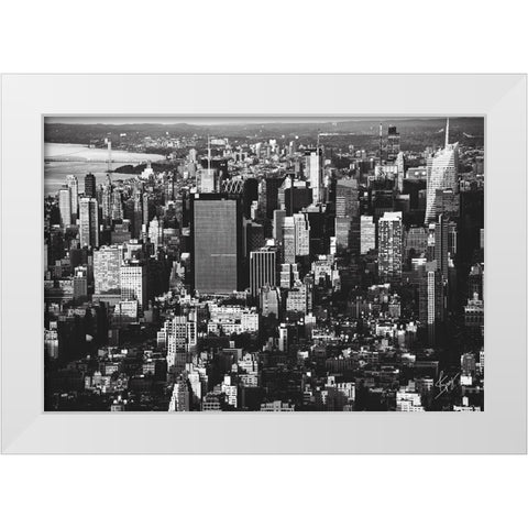 Many Stories White Modern Wood Framed Art Print by Spivey, Justin