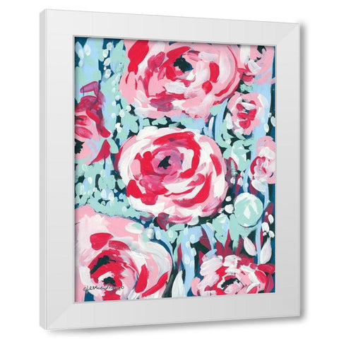 Chorus of the Rose White Modern Wood Framed Art Print by Mingo, Jessica