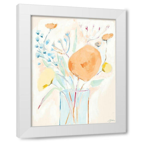 Restful Harmony I White Modern Wood Framed Art Print by Mingo, Jessica