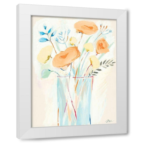 Restful Harmony II White Modern Wood Framed Art Print by Mingo, Jessica