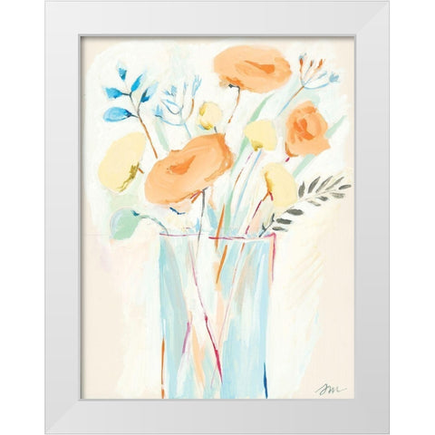 Restful Harmony II White Modern Wood Framed Art Print by Mingo, Jessica