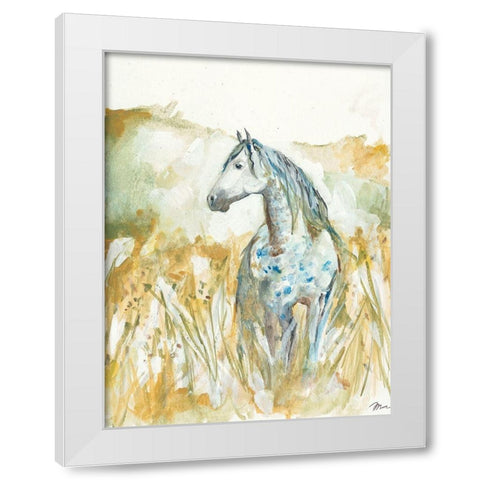 Dreams in a Field White Modern Wood Framed Art Print by Mingo, Jessica