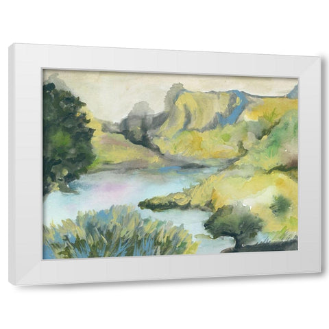 A Place of Beauty White Modern Wood Framed Art Print by Mingo, Jessica