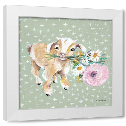 Emma White Modern Wood Framed Art Print by Mingo, Jessica