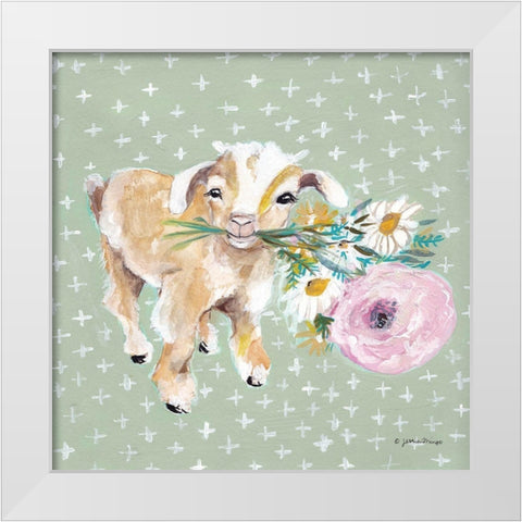 Emma White Modern Wood Framed Art Print by Mingo, Jessica