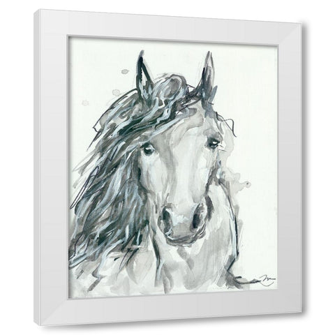 Noble 2 White Modern Wood Framed Art Print by Mingo, Jessica