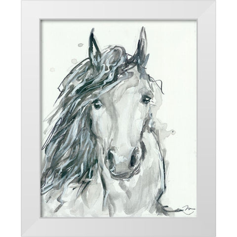 Noble 2 White Modern Wood Framed Art Print by Mingo, Jessica