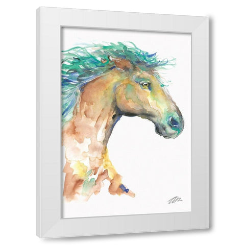 Sea and Sand White Modern Wood Framed Art Print by Mingo, Jessica