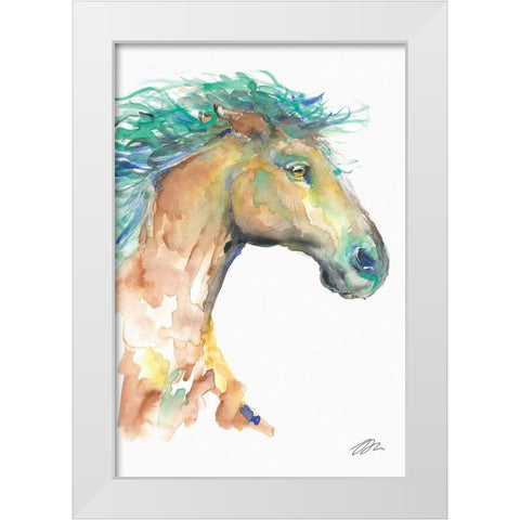 Sea and Sand White Modern Wood Framed Art Print by Mingo, Jessica