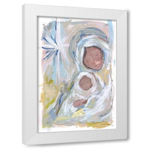 Mary White Modern Wood Framed Art Print by Mingo, Jessica