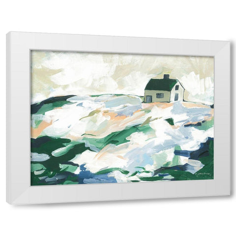 Along the Irish Coast White Modern Wood Framed Art Print by Mingo, Jessica