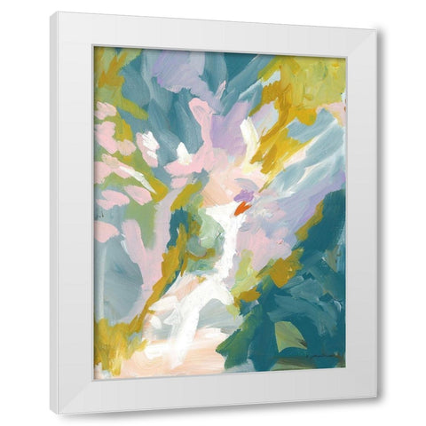 Dark Tropics I White Modern Wood Framed Art Print by Mingo, Jessica