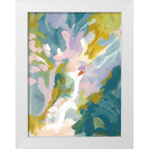 Dark Tropics I White Modern Wood Framed Art Print by Mingo, Jessica