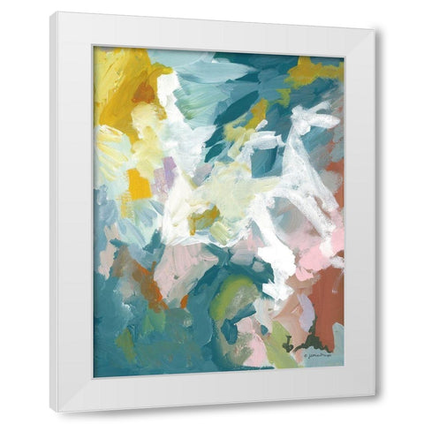 Dark Tropics II White Modern Wood Framed Art Print by Mingo, Jessica