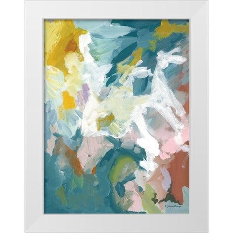 Dark Tropics II White Modern Wood Framed Art Print by Mingo, Jessica