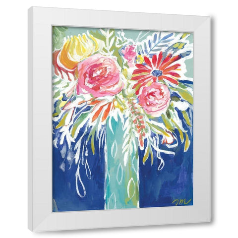 Ophelias Roses White Modern Wood Framed Art Print by Mingo, Jessica