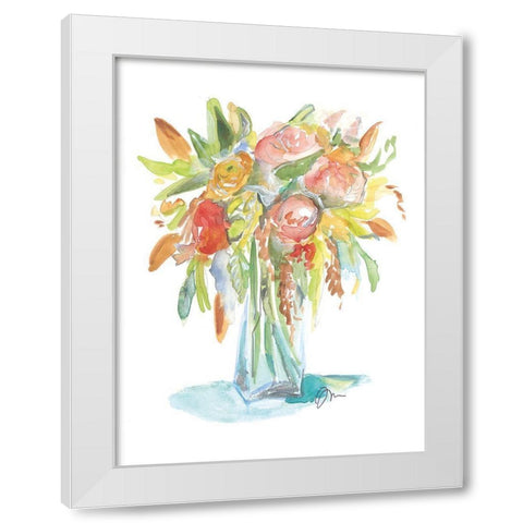 Spring Memories White Modern Wood Framed Art Print by Mingo, Jessica