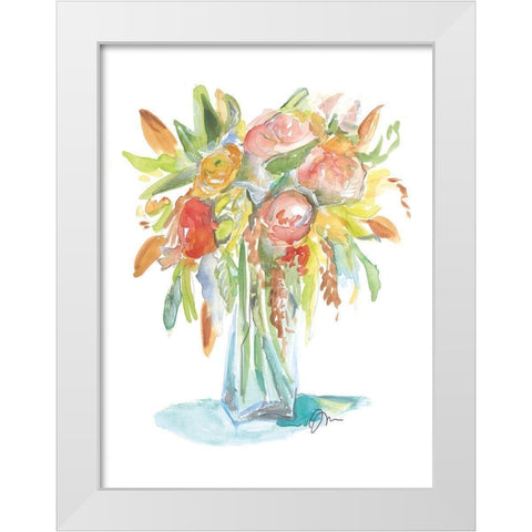 Spring Memories White Modern Wood Framed Art Print by Mingo, Jessica