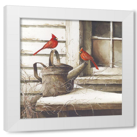 Waiting for Spring White Modern Wood Framed Art Print by Rossini, John