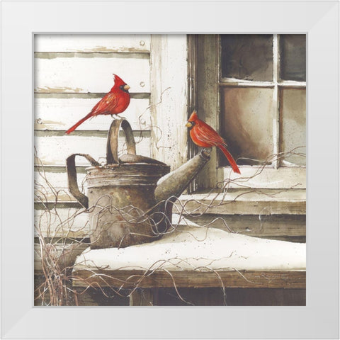 Waiting for Spring White Modern Wood Framed Art Print by Rossini, John