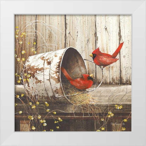 Playing Around White Modern Wood Framed Art Print by Rossini, John