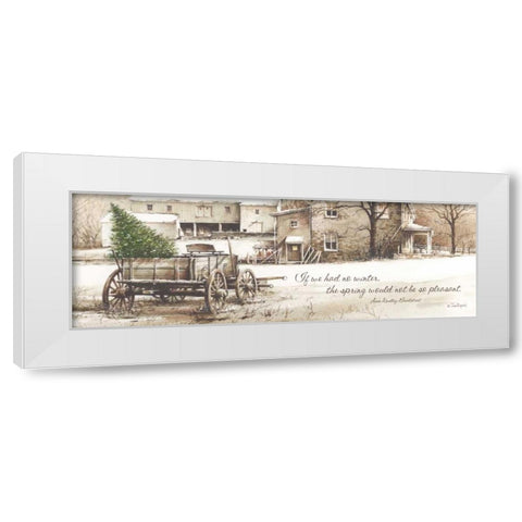Winter White Modern Wood Framed Art Print by Rossini, John