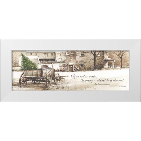 Winter White Modern Wood Framed Art Print by Rossini, John