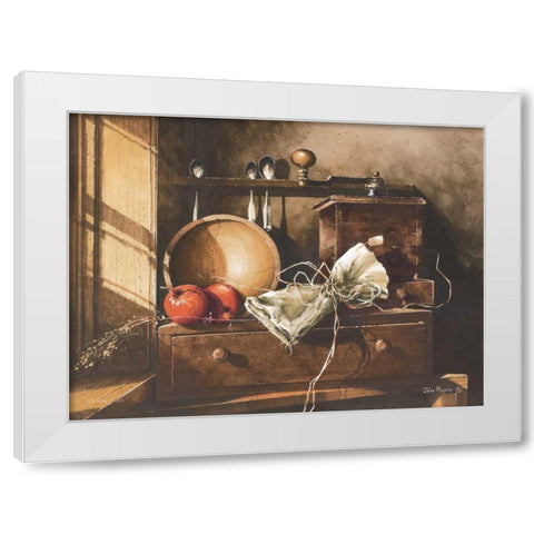 Ground Fresh White Modern Wood Framed Art Print by Rossini, John
