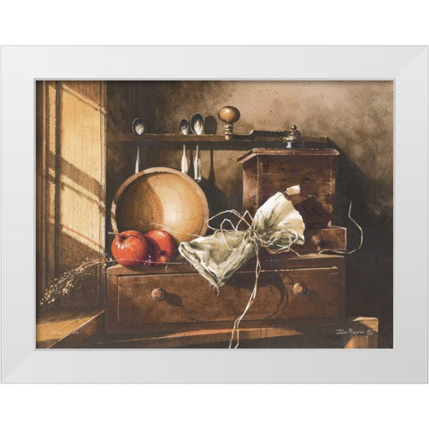 Ground Fresh White Modern Wood Framed Art Print by Rossini, John
