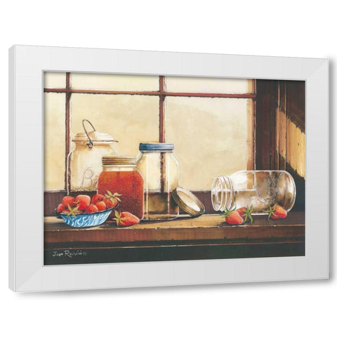 Waiting to be Filled White Modern Wood Framed Art Print by Rossini, John