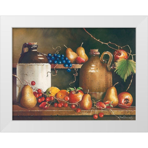 A Passion for Fruit White Modern Wood Framed Art Print by Rossini, John