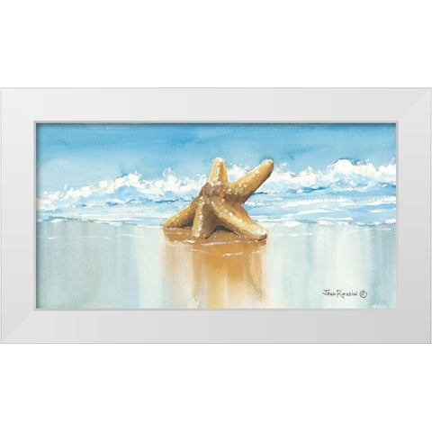 Sea Treasure White Modern Wood Framed Art Print by Rossini, John