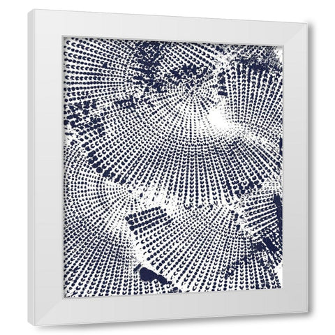 Running Circles 2 White Modern Wood Framed Art Print by Kamdon Kreations